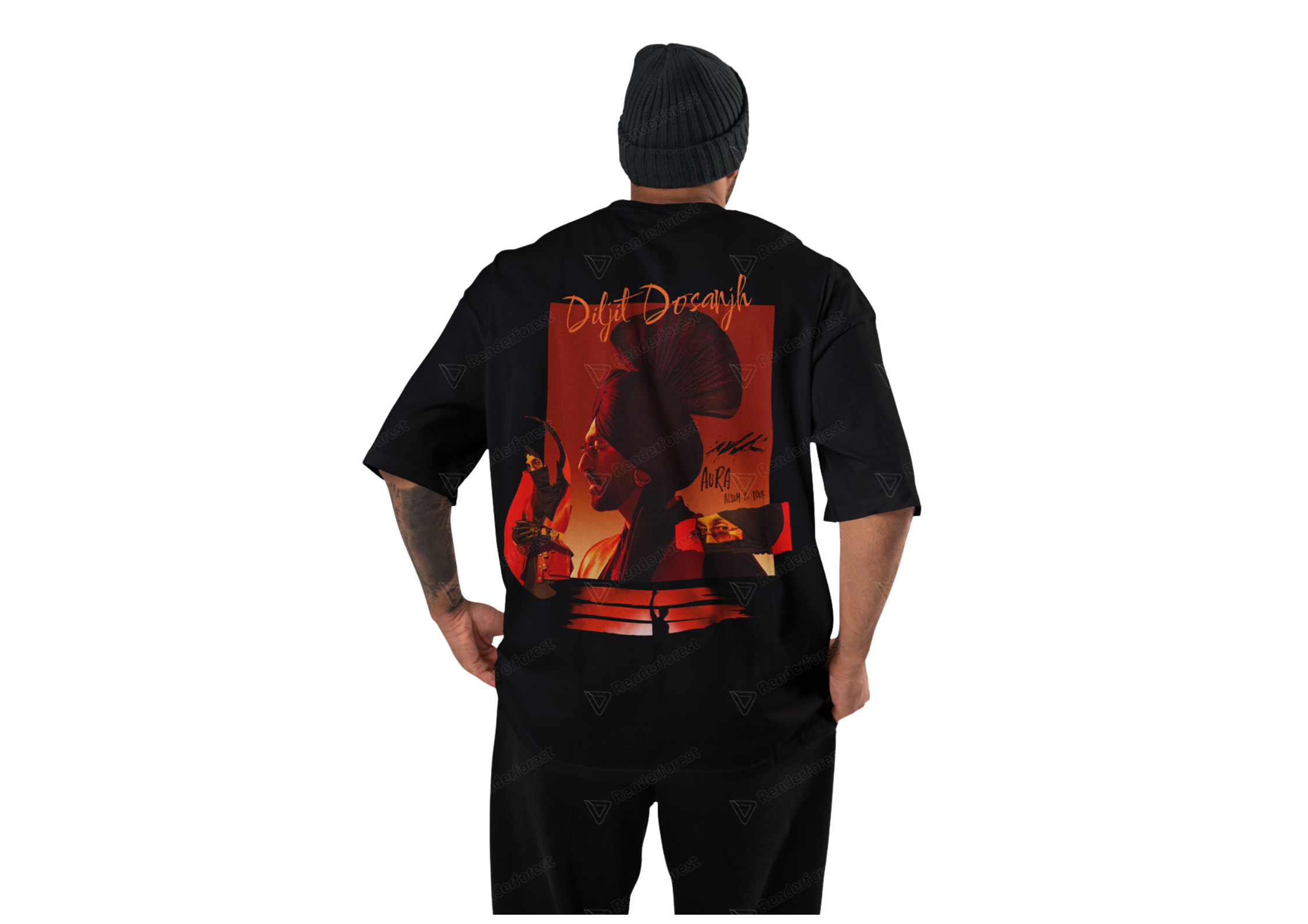 Diljit Dosanjh Aura Tour T-Shirt Collage (PRE-SALE*)