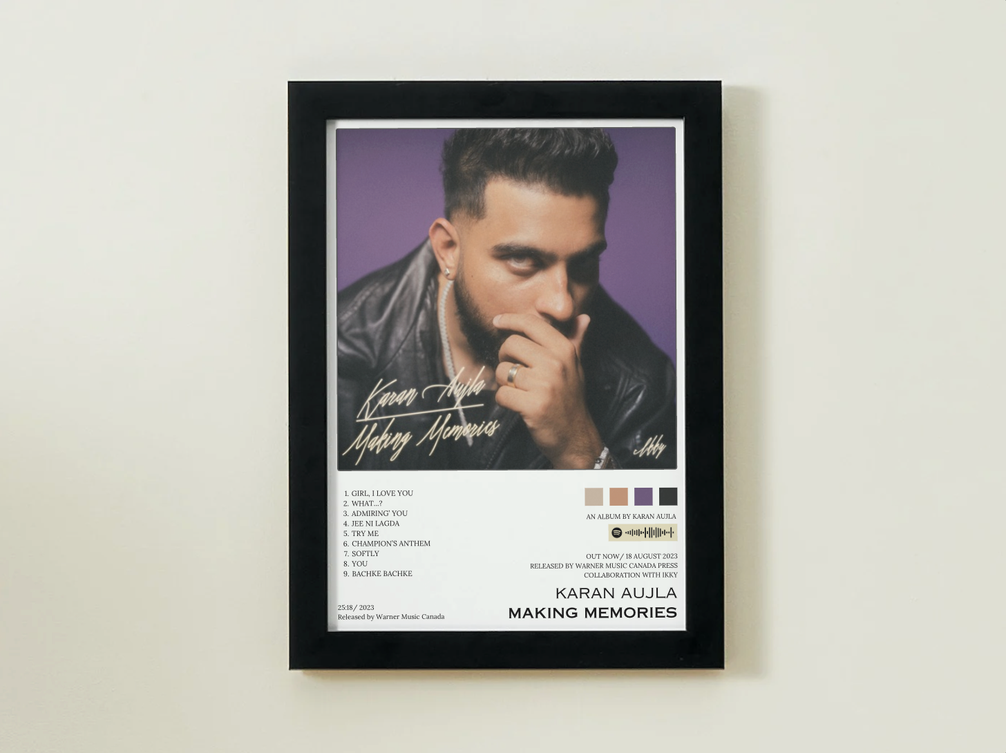 Karan Aujla Making Memories Album Poster