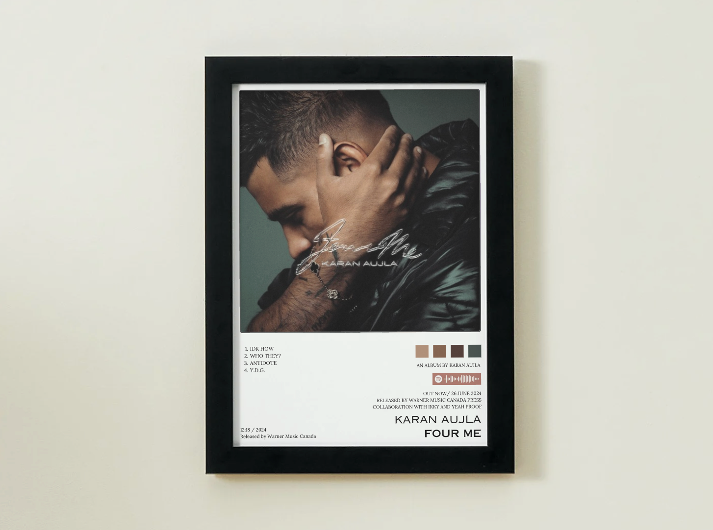 Karan Aujla Four Me Album Poster