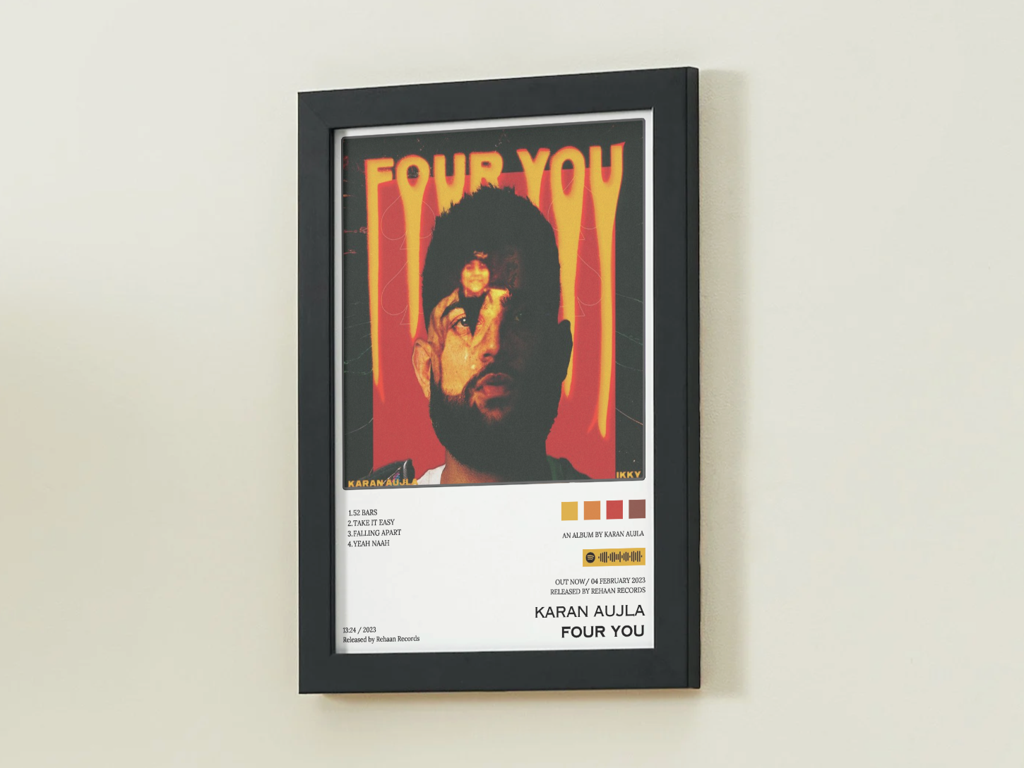 Karan Aujla Four You Album Poster