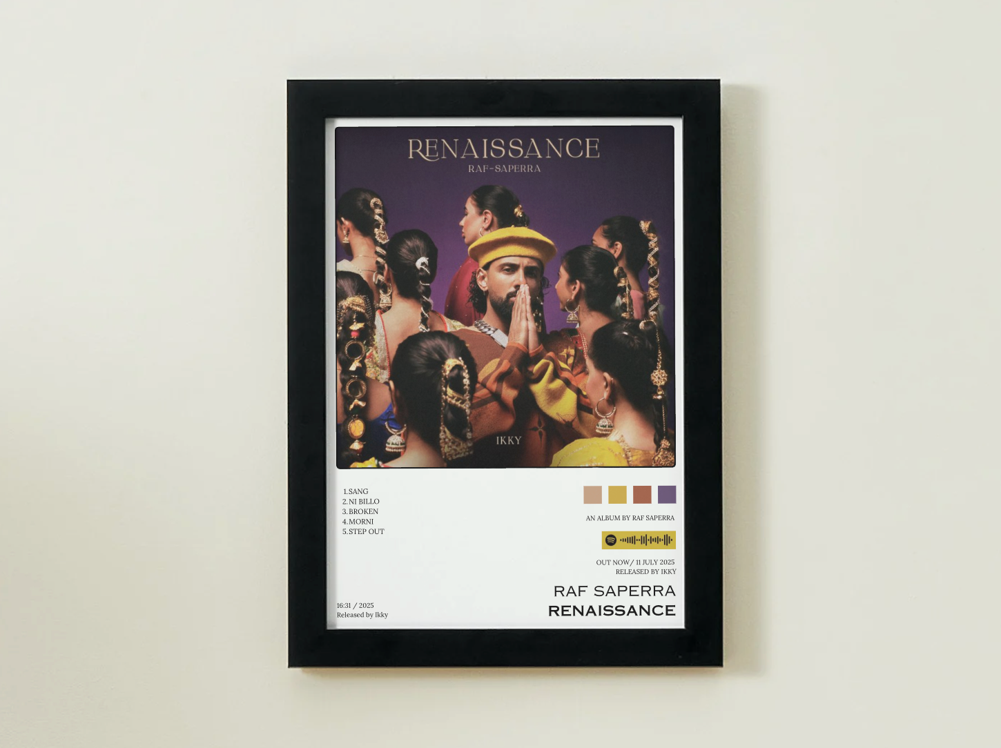 Raf Saperra Renaissance Album Poster