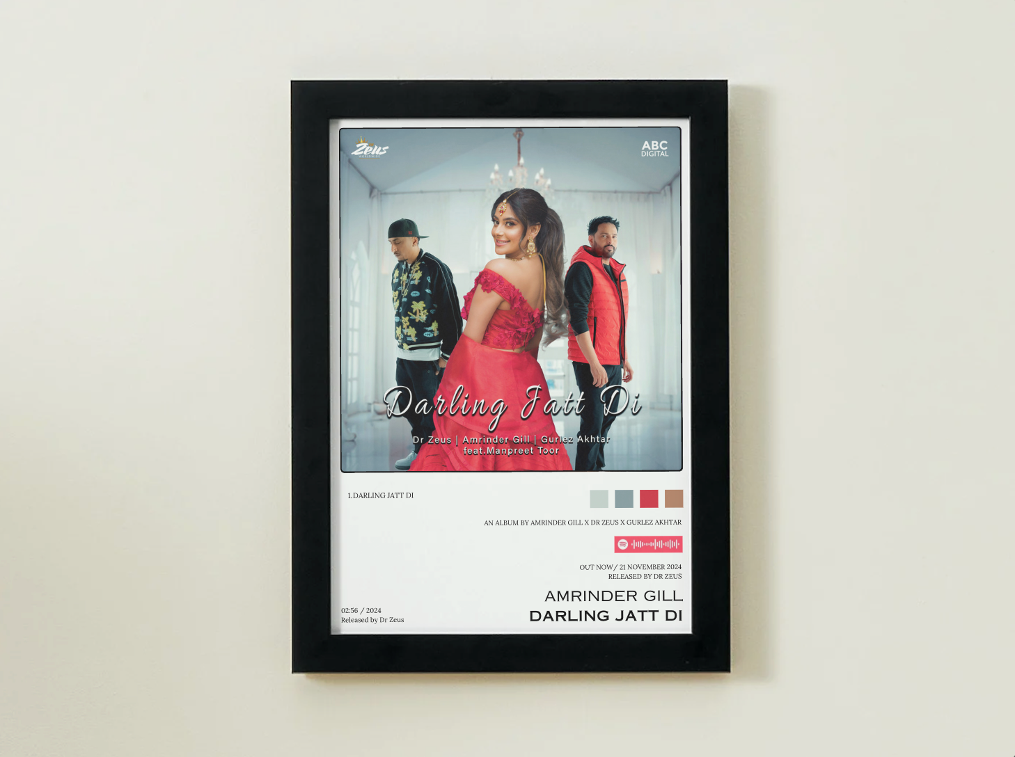 Amrinder Gill Darling Jatt Di Album Poster