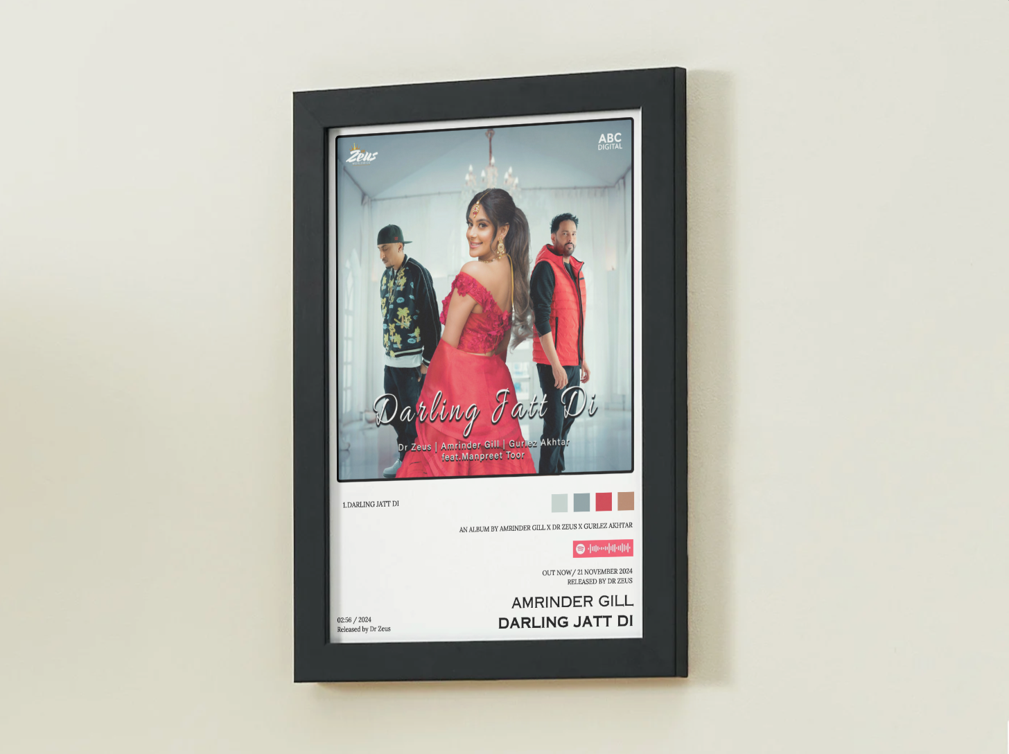 Amrinder Gill Darling Jatt Di Album Poster